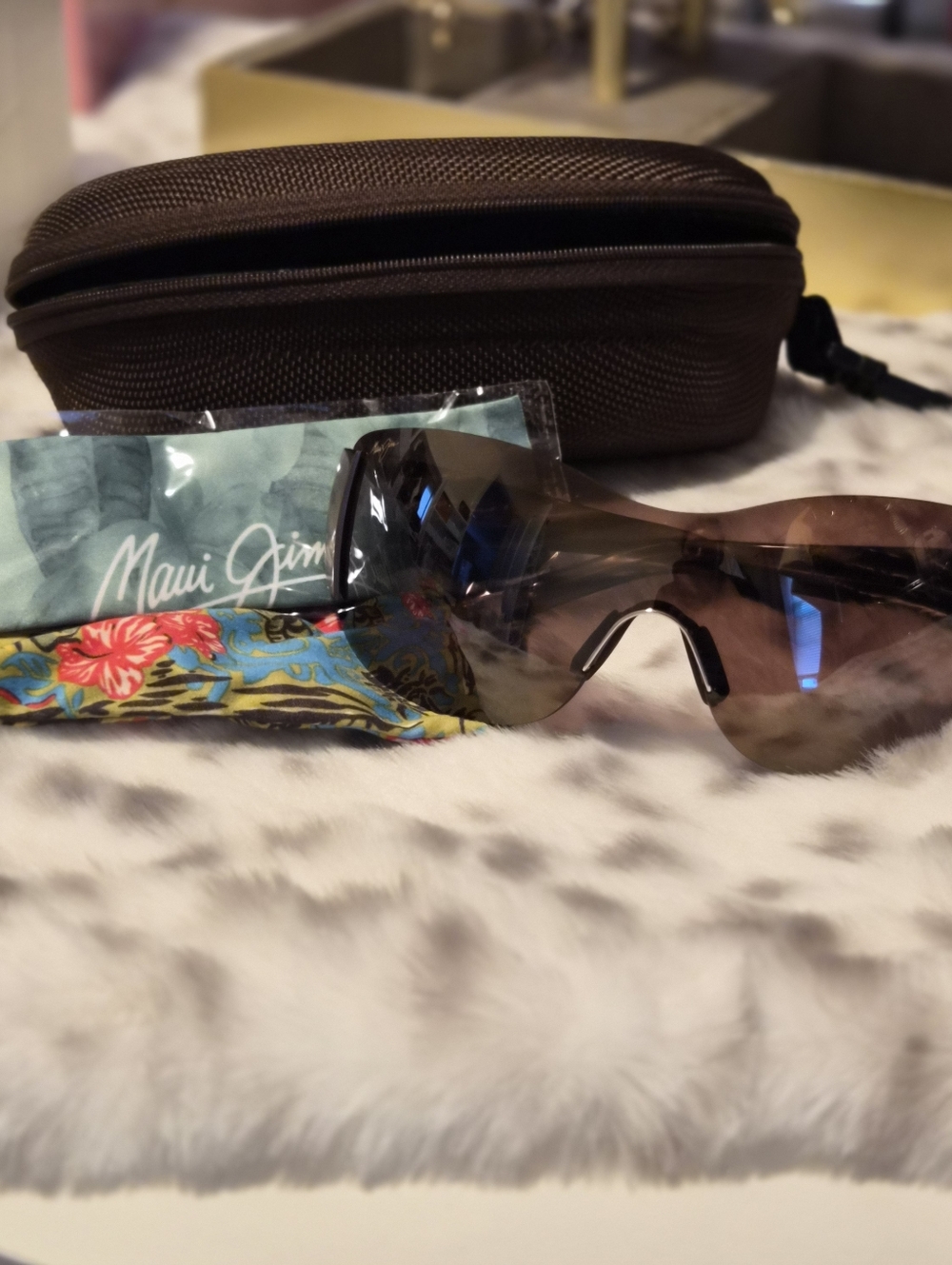 NWOT MauiJim Kula Sunglasses MJ-514-23 Gloss Copper Bronze Polarized Disc/rare